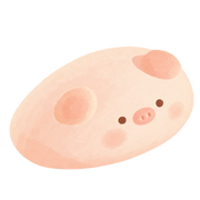 Little Pig Squishy — PLM-SR-2072961F1B042EBD — Hand-painted illustration