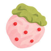 Strawberry Cream Bun Squishy — PLM-SR-23C951C9A5D23B93 — Hand-painted illustration
