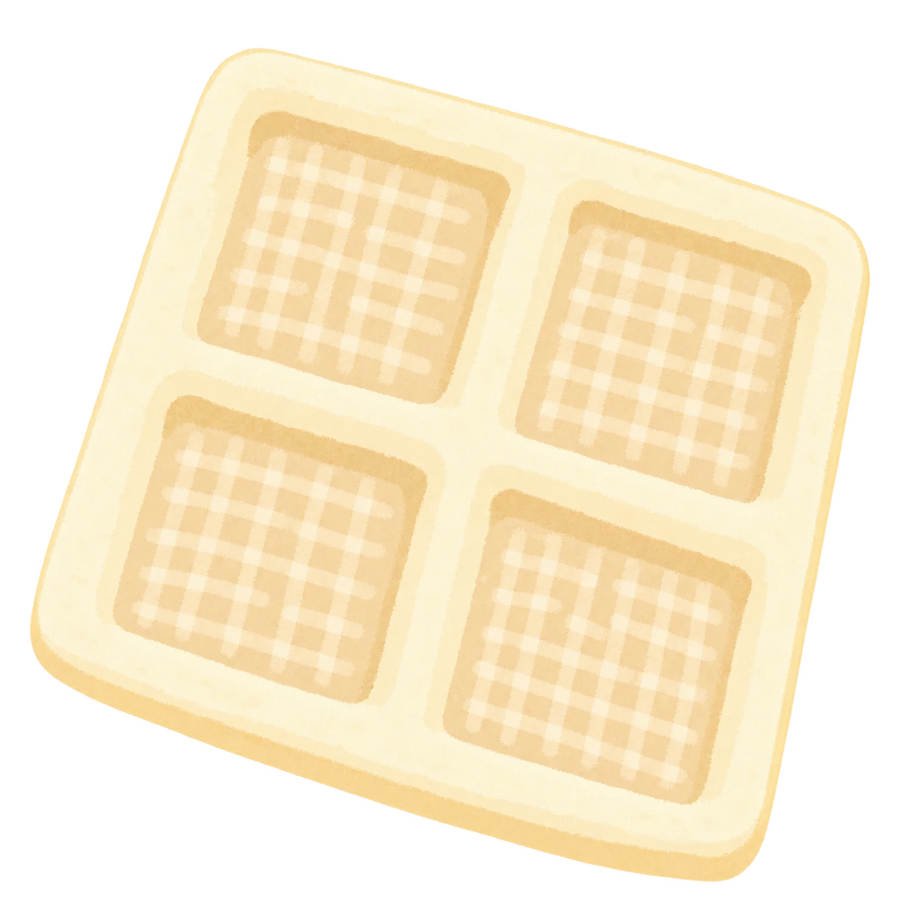 Four-Cube Tofu Squishy — PLM-SR-2C705562413A70A8 — Hand-painted illustration
