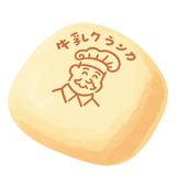 Baker's Milk Bun Squishy — PLM-SR-2F4E2D718DE9B75C — Hand-painted illustration