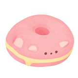 Bear Bagel Squishy — PLM-SR-36DB62CCFB5602EE — Hand-painted illustration