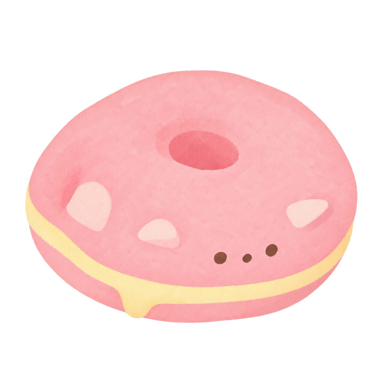 Bear Bagel Squishy — PLM-SR-36DB62CCFB5602EE — Hand-painted illustration