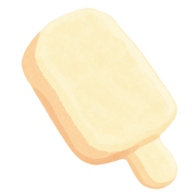 Milk Ice Cream Bar Squishy — PLM-SR-4EA2A534247B4C9C — Hand-painted illustration