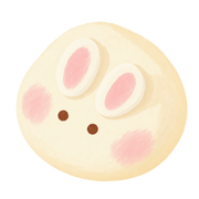 Bunny Milk Bun Squishy — PLM-SR-69BC3EF8B14556EE — Hand-painted illustration