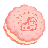 Cow Milk Cookie Squishy — PLM-SR-6B320B8250F4EC27 — Hand-painted illustration
