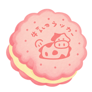 Cow Milk Cookie Squishy — PLM-SR-6B320B8250F4EC27 — Hand-painted illustration