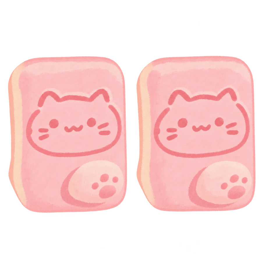 Cloud Cat Cake Squishy — PLM-SR-6BBC0C633BBA650D — Hand-painted illustration