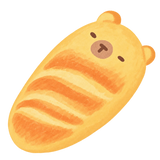 Capybara Baguette Squishy — PLM-SR-6F8D1ACE05C90482 — Hand-painted illustration