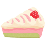 Raspberry Cake Slice Squishy — PLM-SR-7668C698FA8E164A — Hand-painted illustration