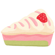 Raspberry Cake Slice Squishy — PLM-SR-7668C698FA8E164A — Hand-painted illustration