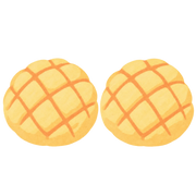 Soft Pineapple Bun Squishy — PLM-SR-788F5B5392EB5F11 — Hand-painted illustration