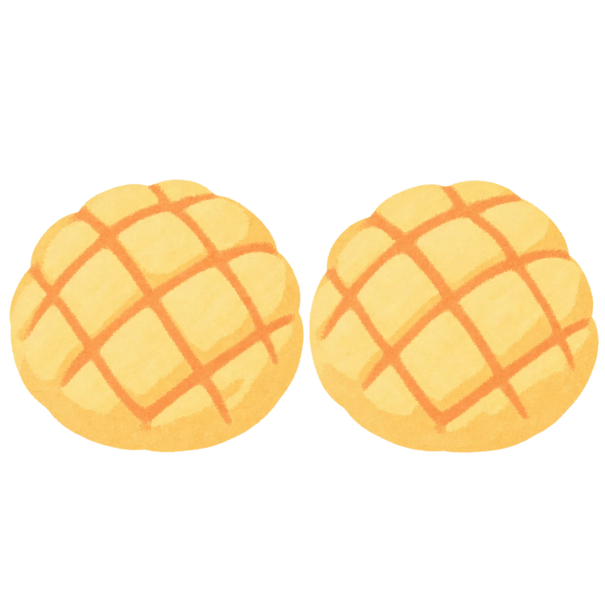 Soft Pineapple Bun Squishy — PLM-SR-788F5B5392EB5F11 — Hand-painted illustration