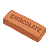 Milk Chocolate Bar Squishy — PLM-SR-907D9D0B0D36B835 — Hand-painted illustration