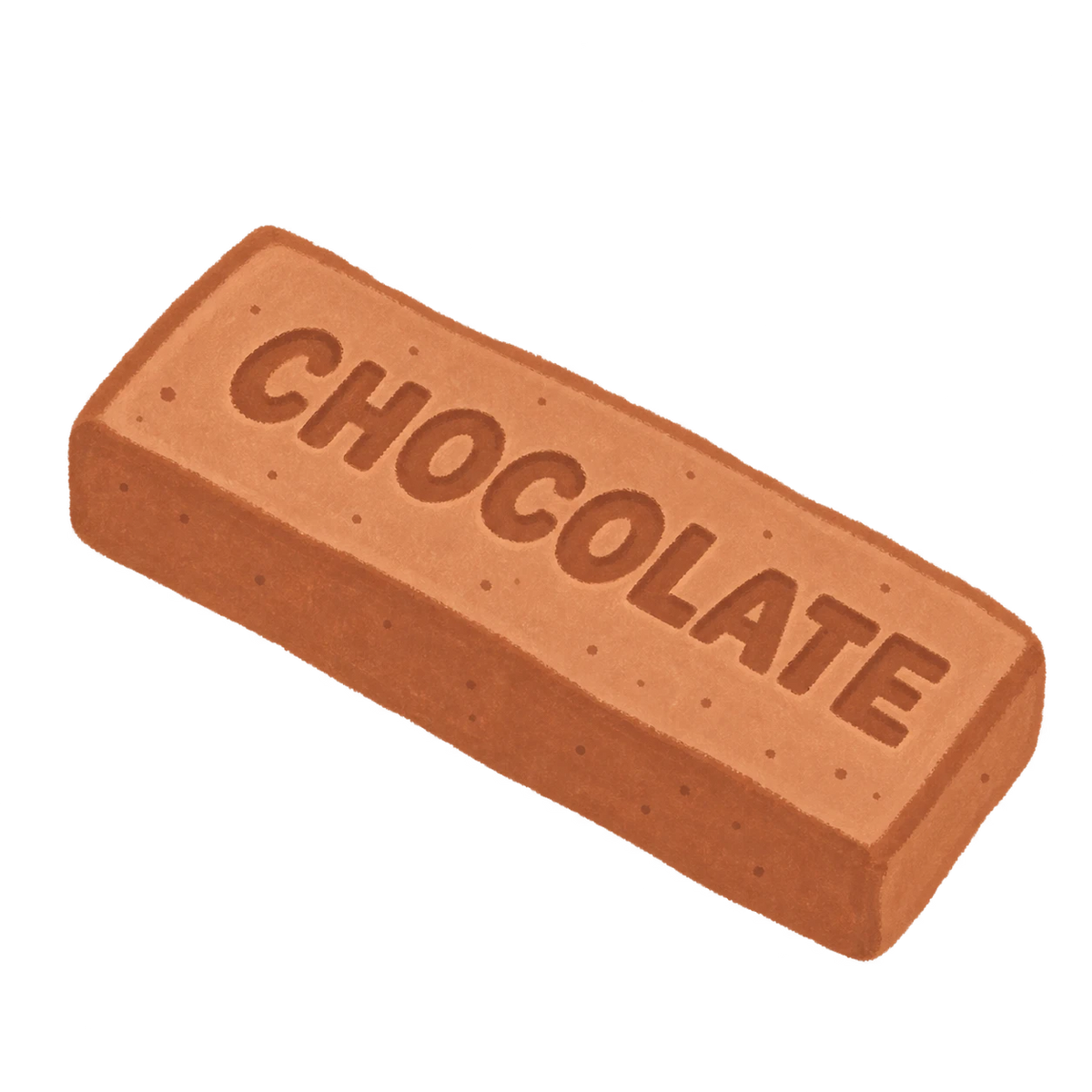 Milk Chocolate Bar Squishy — PLM-SR-907D9D0B0D36B835 — Hand-painted illustration