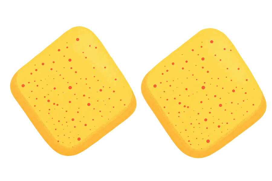 Mini Toast Squishy — PLM-SR-A6555A12268415E9 — Hand-painted illustration