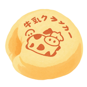 Cow Milk Bun Squishy — PLM-SR-A76B3B99F25CC213 — Hand-painted illustration