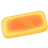Butter Toasted Rice Cake Squishy — PLM-SR-A9779FF8E59B999A — Hand-painted illustration