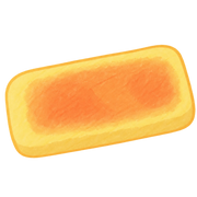 Butter Toasted Rice Cake Squishy — PLM-SR-A9779FF8E59B999A — Hand-painted illustration