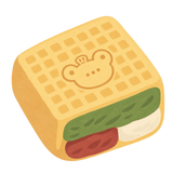 Matcha Red Bean Cake Squishy — PLM-SR-B3EACDDEFEE2A320 — Hand-painted illustration