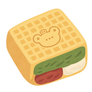 Matcha Red Bean Cake Squishy — PLM-SR-B3EACDDEFEE2A320 — Hand-painted illustration