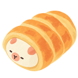 Capybara Cream Horn Squishy — PLM-SR-B592F8FD6C7DB0DB — Hand-painted illustration