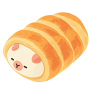 Capybara Cream Horn Squishy — PLM-SR-B592F8FD6C7DB0DB — Hand-painted illustration