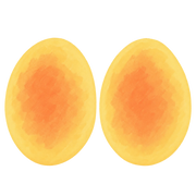 Oval Cheesecake Squishy — PLM-SR-BEA5B6002563B6C3 — Hand-painted illustration