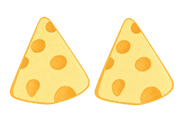 Cheese Wedge Squishy — PLM-SR-C81B755A5BCA8F95 — Hand-painted illustration