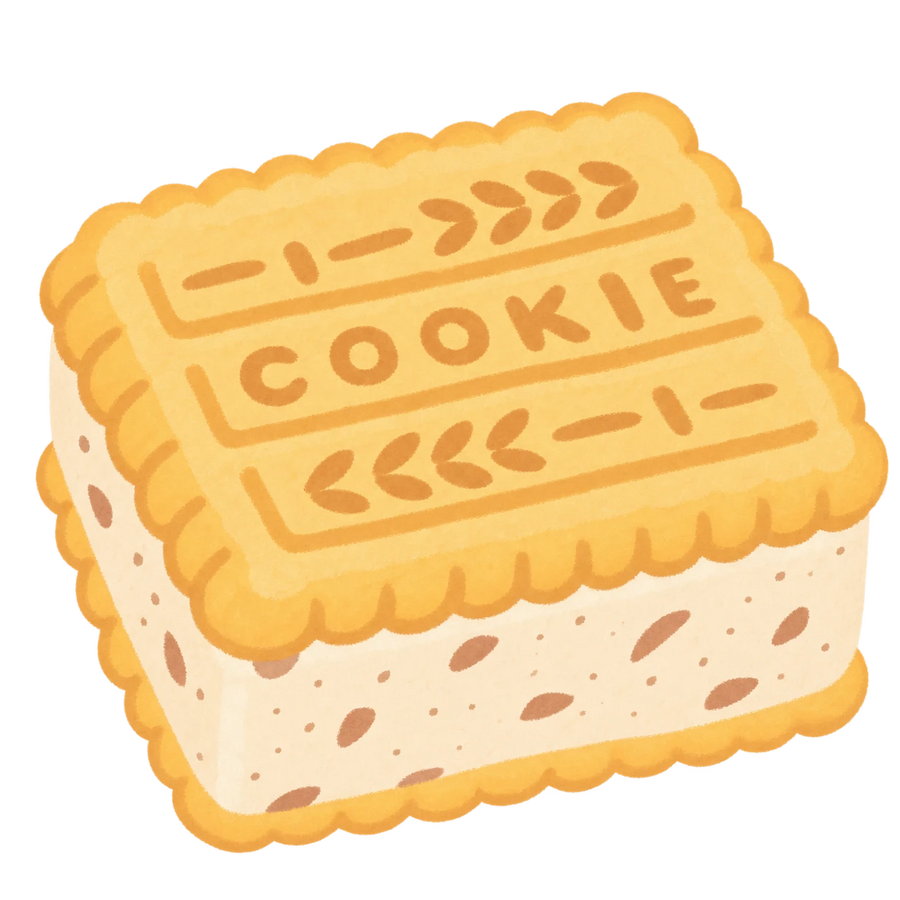 Thick Butter Cookie Squishy — PLM-SR-CB533007B50AF8F2 — Hand-painted illustration