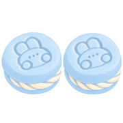 Bunny Macaron Squishy — PLM-SR-CED12AEE1890350D — Hand-painted illustration