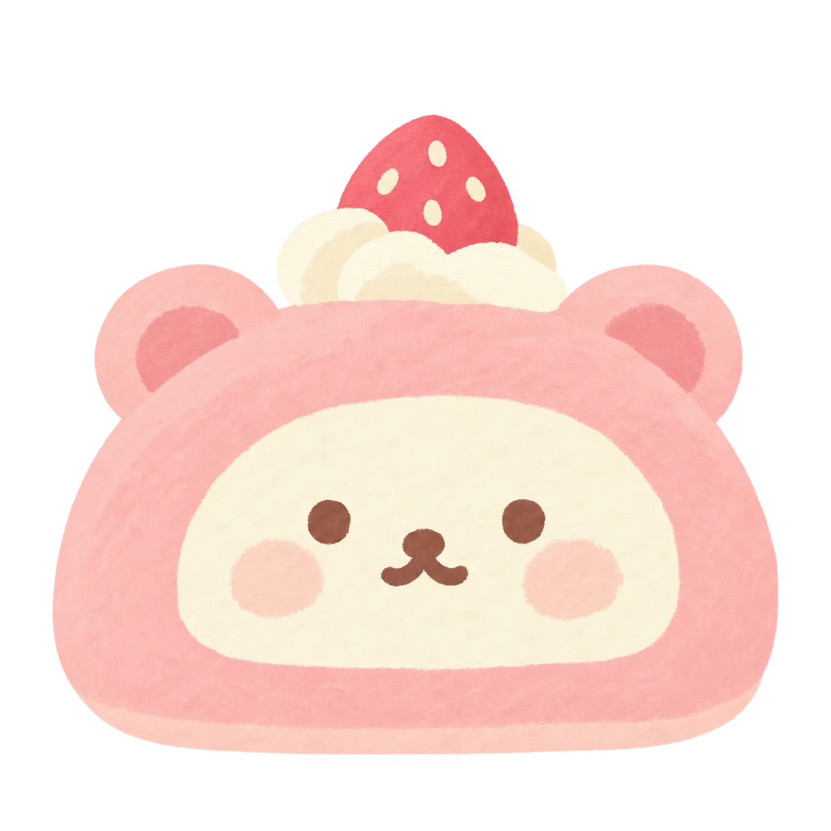 Bear Swiss Roll Squishy — PLM-SR-F3FD05F06FB24C5A — Hand-painted illustration