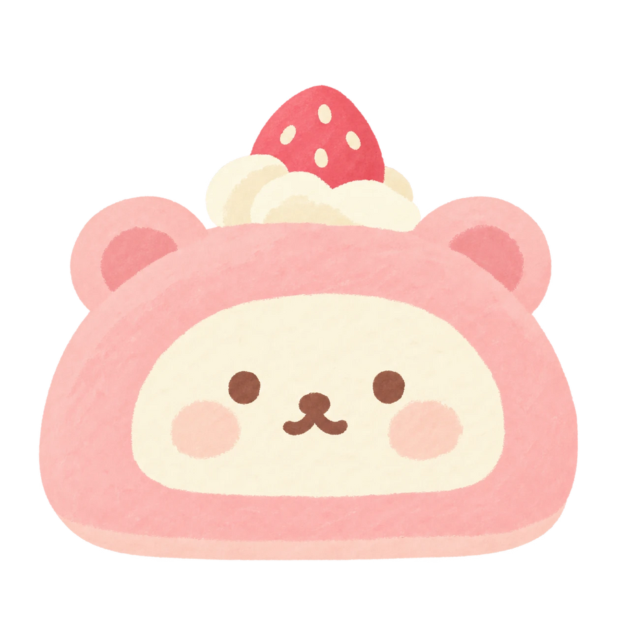 Bear Swiss Roll Squishy — PLM-SR-F3FD05F06FB24C5A — Hand-painted illustration