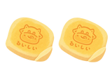 Cow Sandwich Bun Squishy — PLM-SR-F3FEA4F20AA43B76 — Hand-painted illustration