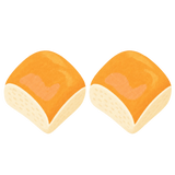 Hawaiian Cake Cube Squishy — PLM-SR-F81299D88EDC0393 — Hand-painted illustration
