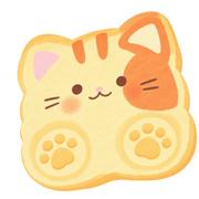 Hungry Cat Toast Squishy — PLM-SR-FD014C78239A8A47 — Hand-painted illustration