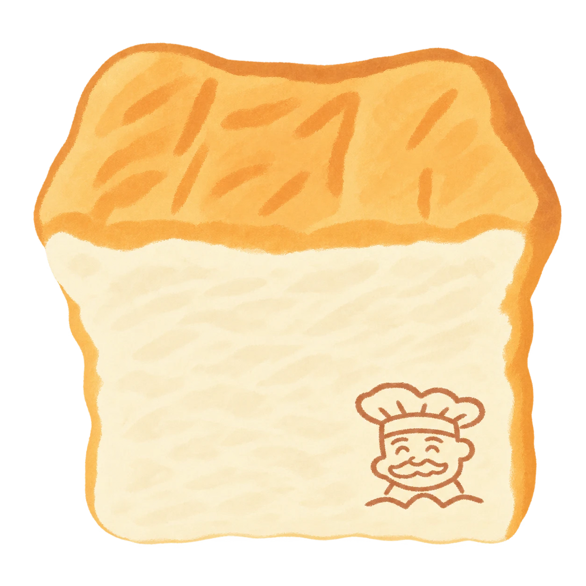 Baker's Thick Toast Squishy — PLM-SR-FDA4D131F28E29F2 — Hand-painted illustration