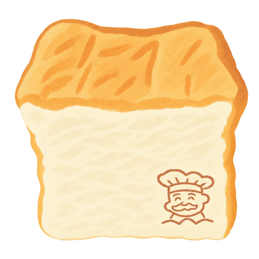 Baker's Thick Toast Squishy — PLM-SR-FDA4D131F28E29F2 — Hand-painted illustration