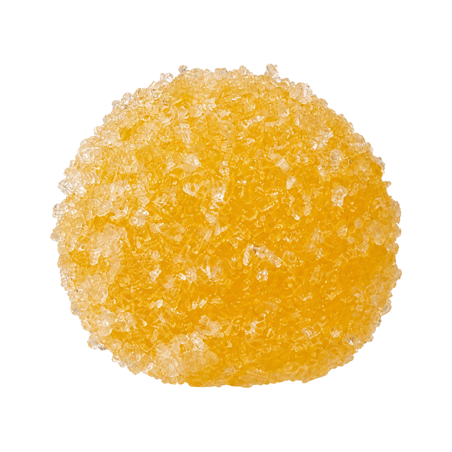 Shaved Ice Daifuku Taba Squishy — Yellow — isolated product view