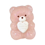 Iridescent Glitter Bear Taba Squishy — One Style — isolated product view
