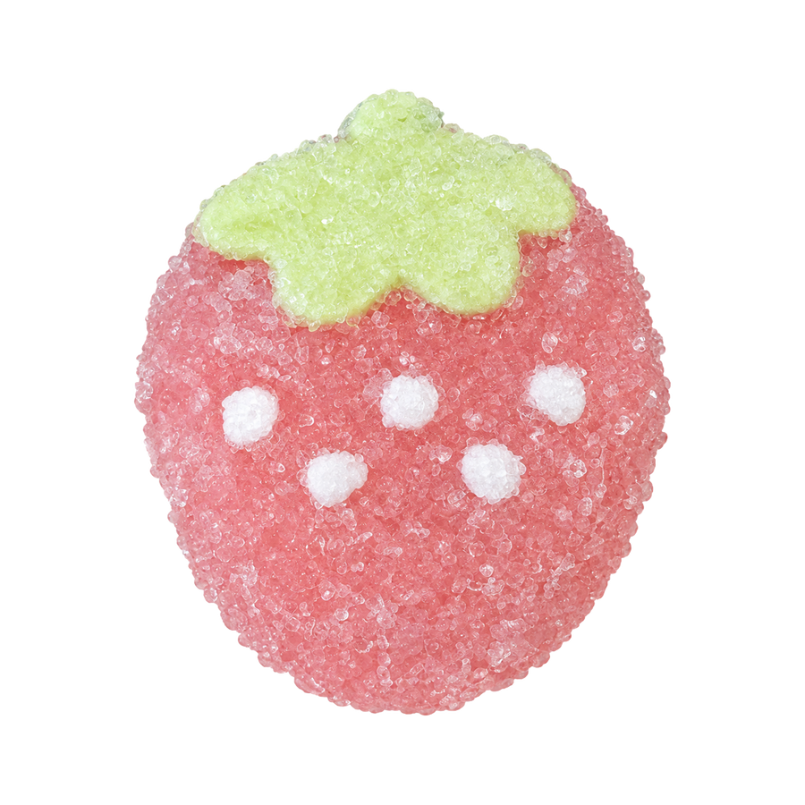 Shaved Ice Strawberry Layer Cake Taba Squishy — Strawberry Pink — isolated product view