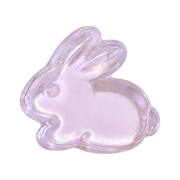 Ice-Skin Bunny Taba Squishy — Taro Purple — isolated product view