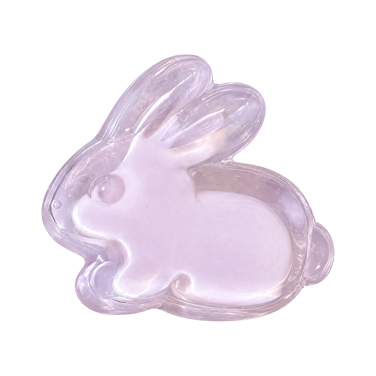 Ice-Skin Bunny Taba Squishy — Taro Purple — isolated product view