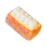 Flocked Cream Thick Toast Taba Squishy — One Style — isolated product view
