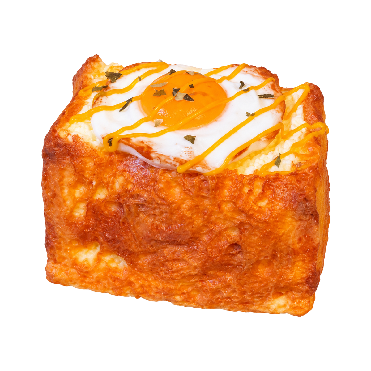 Fried Egg Thick Toast Taba Squishy — One Style — isolated product view