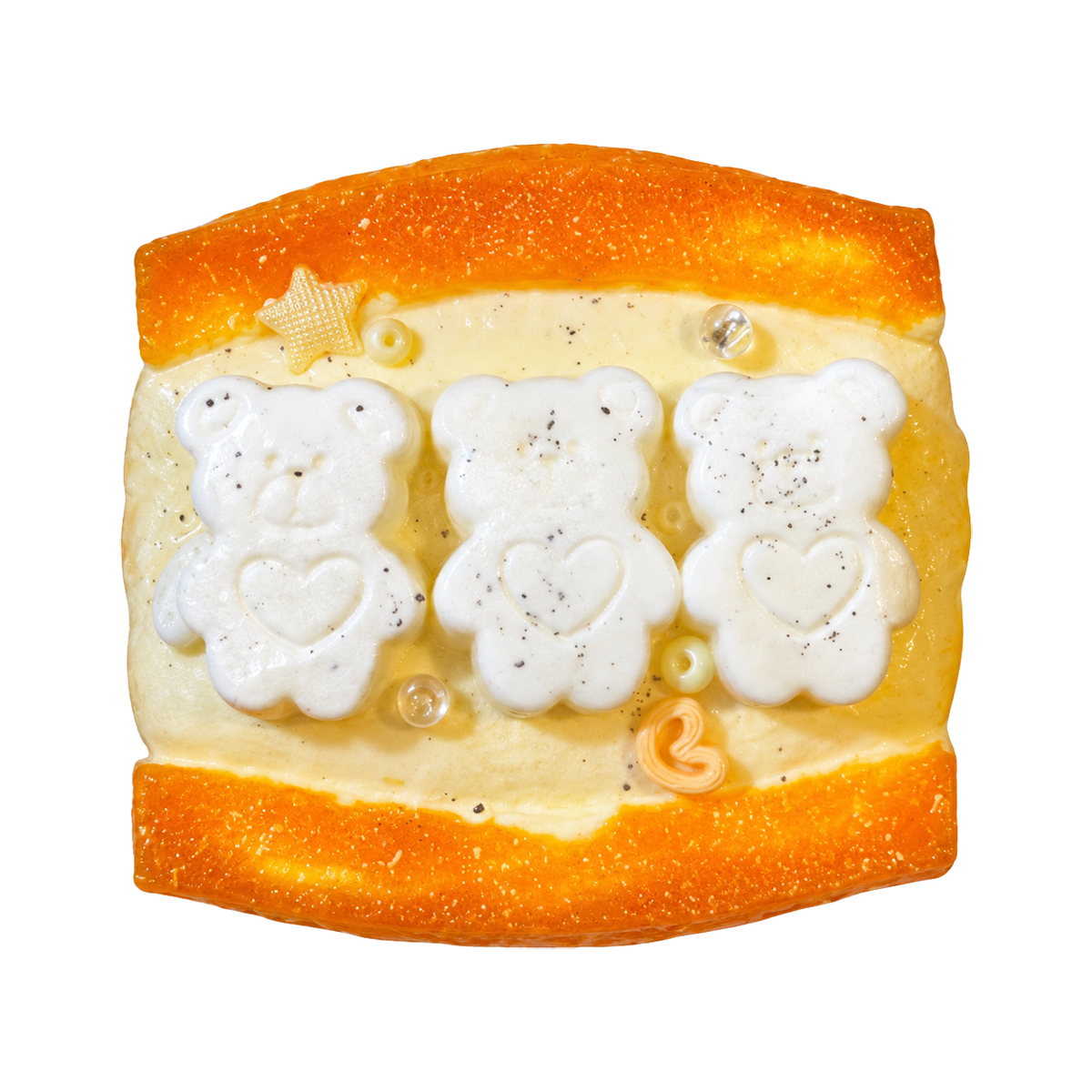 Three Bears Toast Taba Squishy — One Style — isolated product view