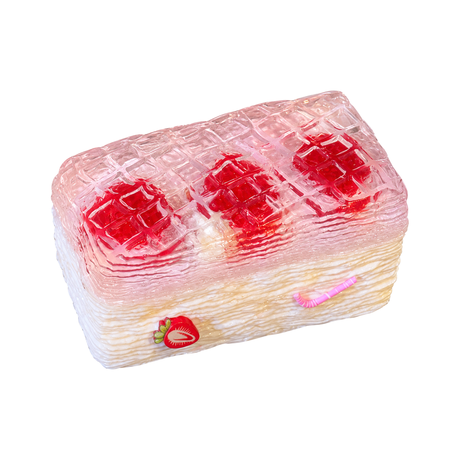 Strawberry Jelly Toast Taba Squishy — One Style — isolated product view
