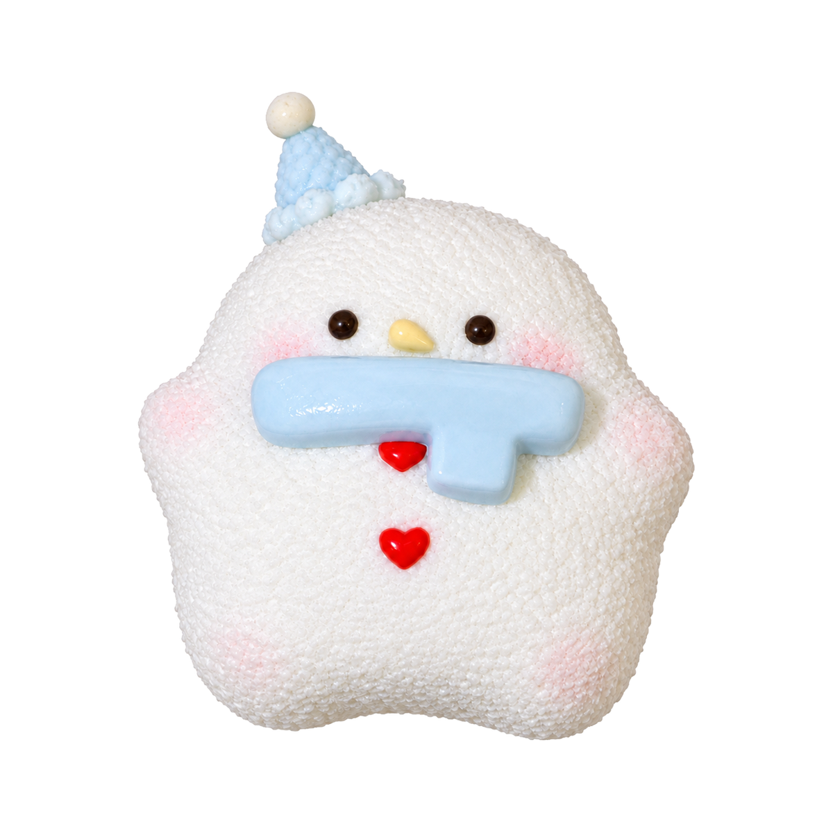 Scarf Snowman Taba Squishy — One Style — isolated product view 2