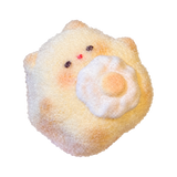 Flocked Fried Egg Cat Taba Squishy — One Style — isolated product view 2