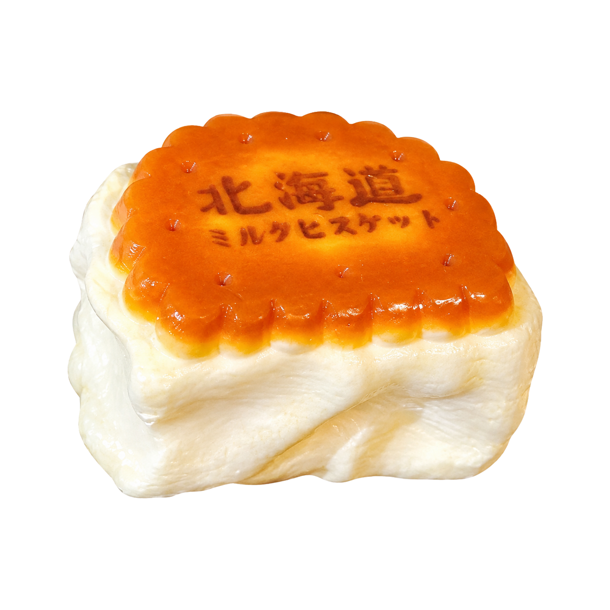 Hokkaido Cream Cookie Taba Squishy — One Style — isolated product view