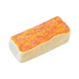 Flocked Cheese Bar Taba Squishy — One Style — isolated product view